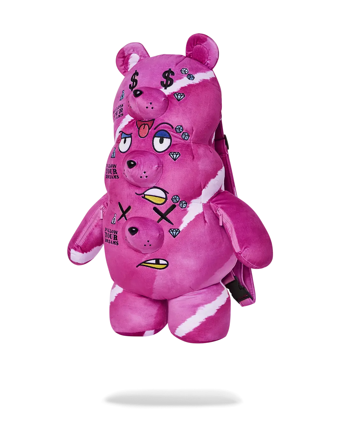 THE 3 HEADED BEAR PLUSH TEDDYBEAR BACKPACK - Image 5