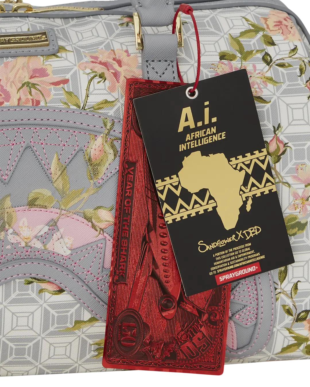 A.I. AFRICAN INTELLIGENCE ELEGANT ENERGY MINI DUFFLE - SANDFLOWER COLLAB - Image 12