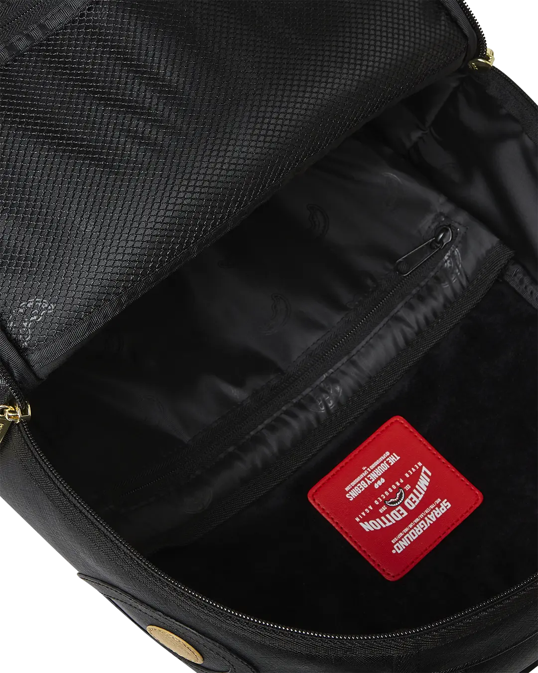 GOLD AND BLACK RACING STRIPES BACKPACK - Image 14