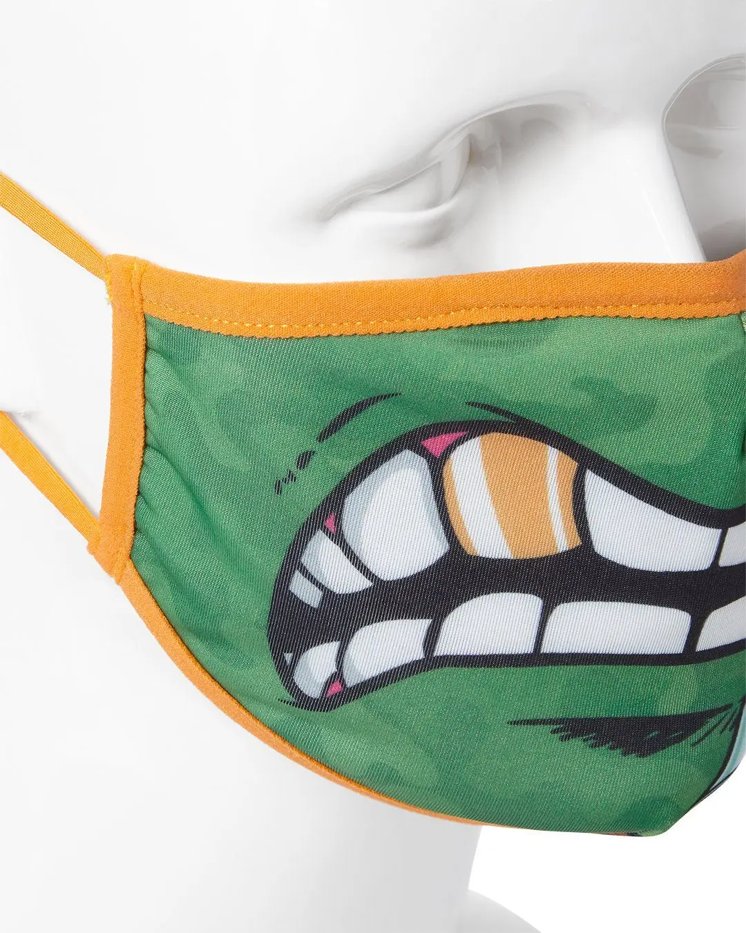ADULT TMNT: MICHELANGELO SHARK FORM FITTING FACE-COVERING - Image 4
