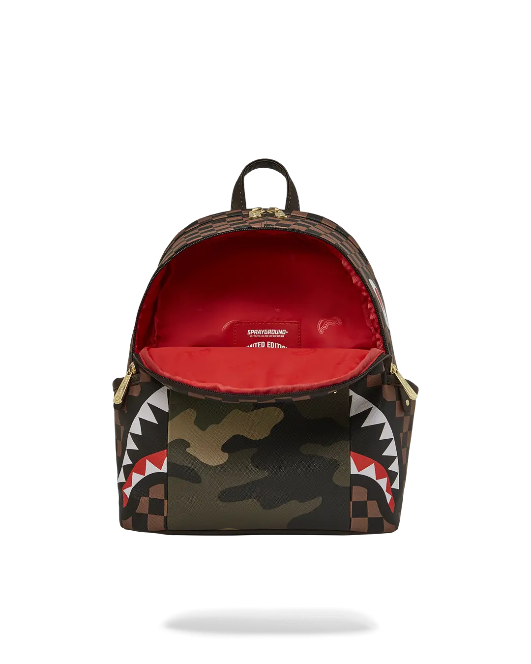 EXTERIOR GOLD ZIP POCKET SHARKS IN PARIS SAVAGE BACKPACK - Image 7