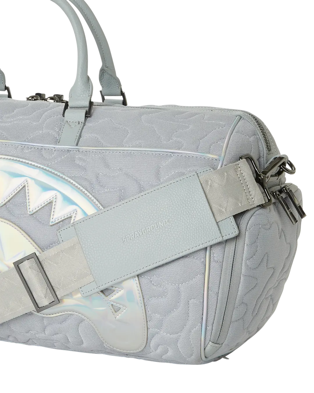 MIRASHAKU IRIDESCENT QUILT DUFFLE - Image 13