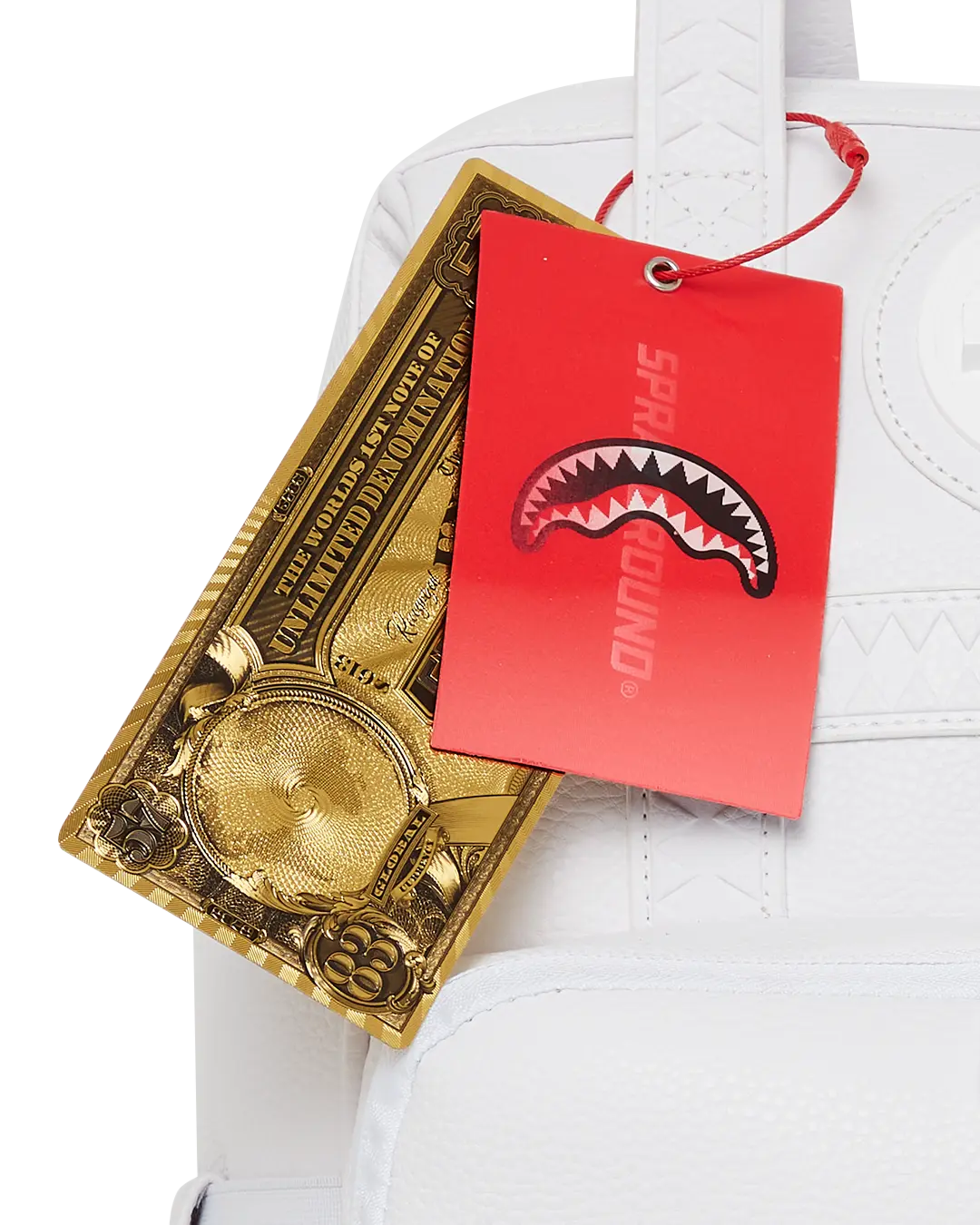 HEAVY METAL SHARK WHITE OUT BIZ TOP OPENER BACKPACK - Image 14