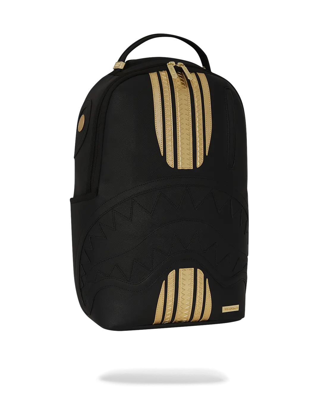 GOLD AND BLACK RACING STRIPES BACKPACK - Image 3