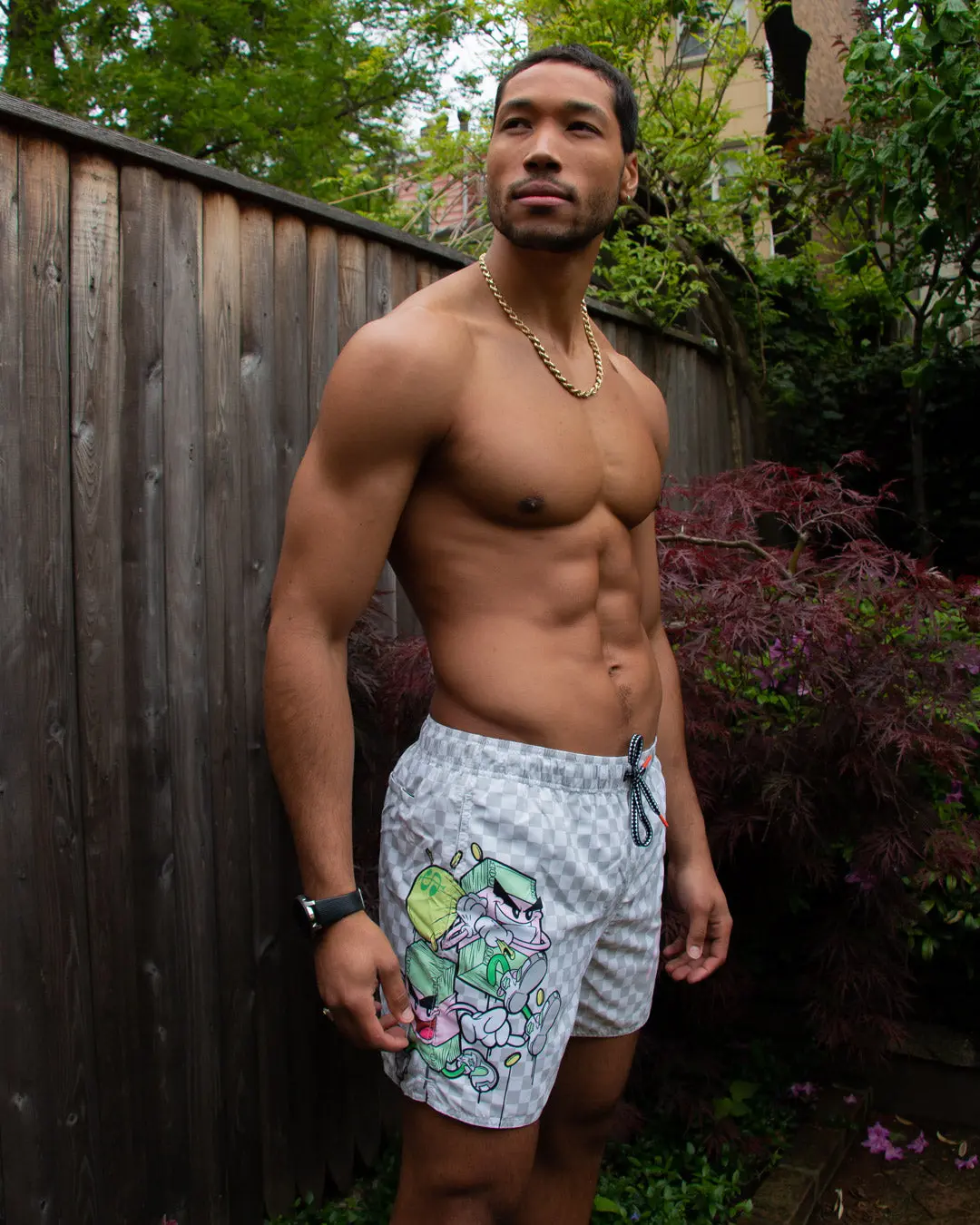 MONEY BOYS SANDBAR SWIM TRUNKS - Image 2