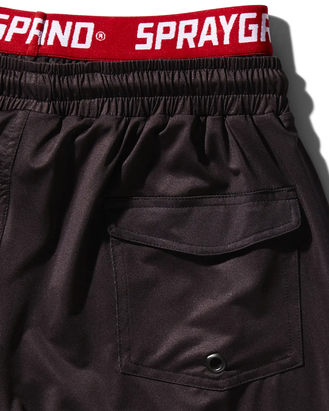 PATCH ALL-IN CORTO SWIM TRUNKS (BLACK) - Image 3