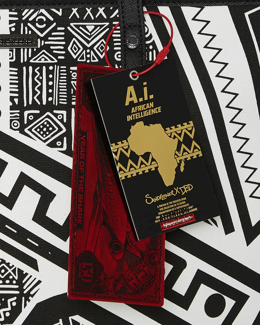 A.I. AFRICAN INTELLIGENCE THE SKYHAWK WING TOTE - SANDFLOWER COLLAB - Image 12