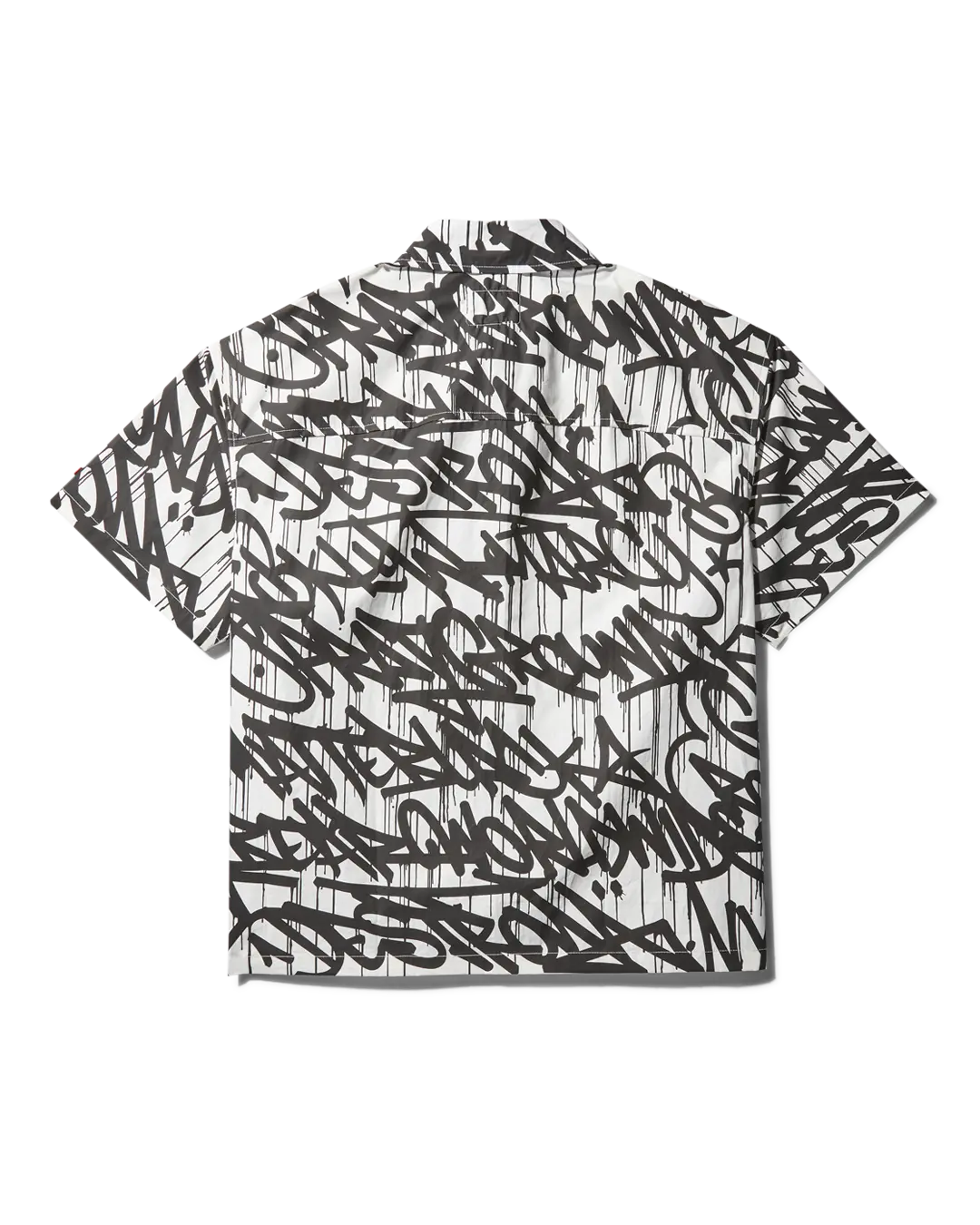 GRAFFITI SHORT SLEEVE BUTTON FRONT SHIRT - Image 2