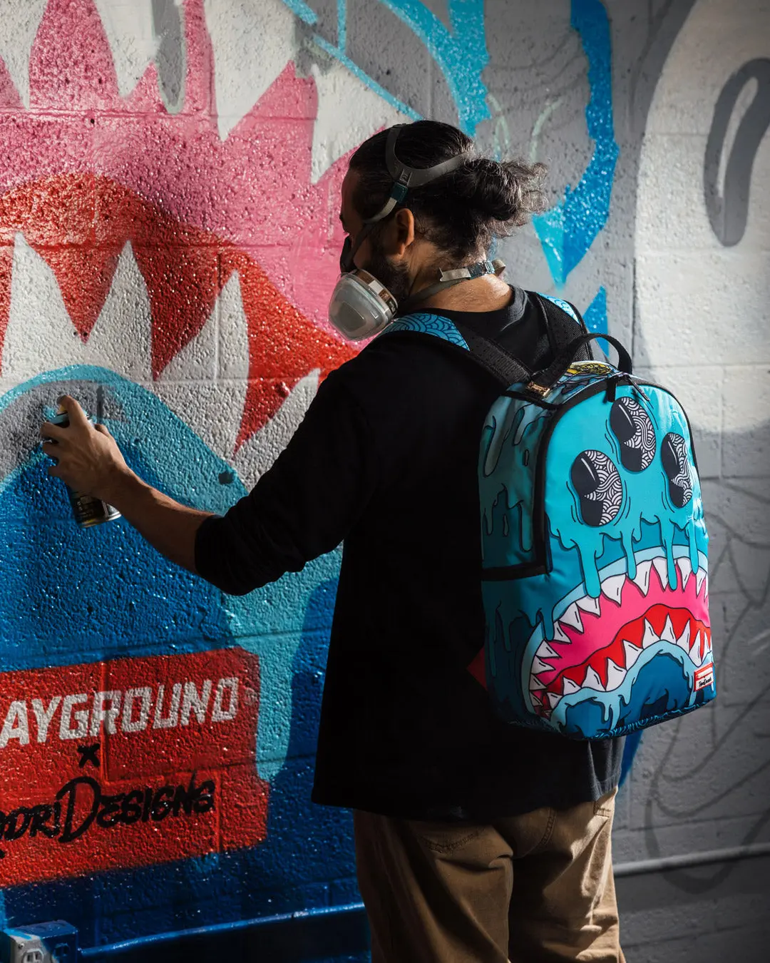 JORGE RODRIGUEZ THE ARTIST COLLAB DRIPS SHARKS BACKPACK - Image 4