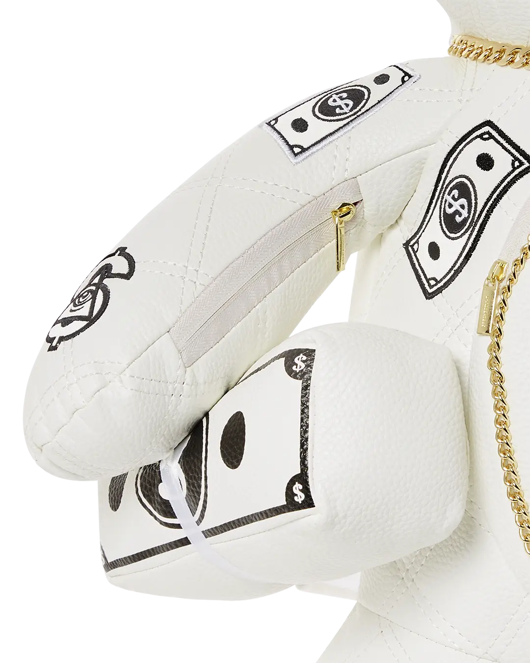 RIVIERA LE BLANC GOLD CHAIN MONEYBEAR TEDDYBEAR BACKPACK - Image 11