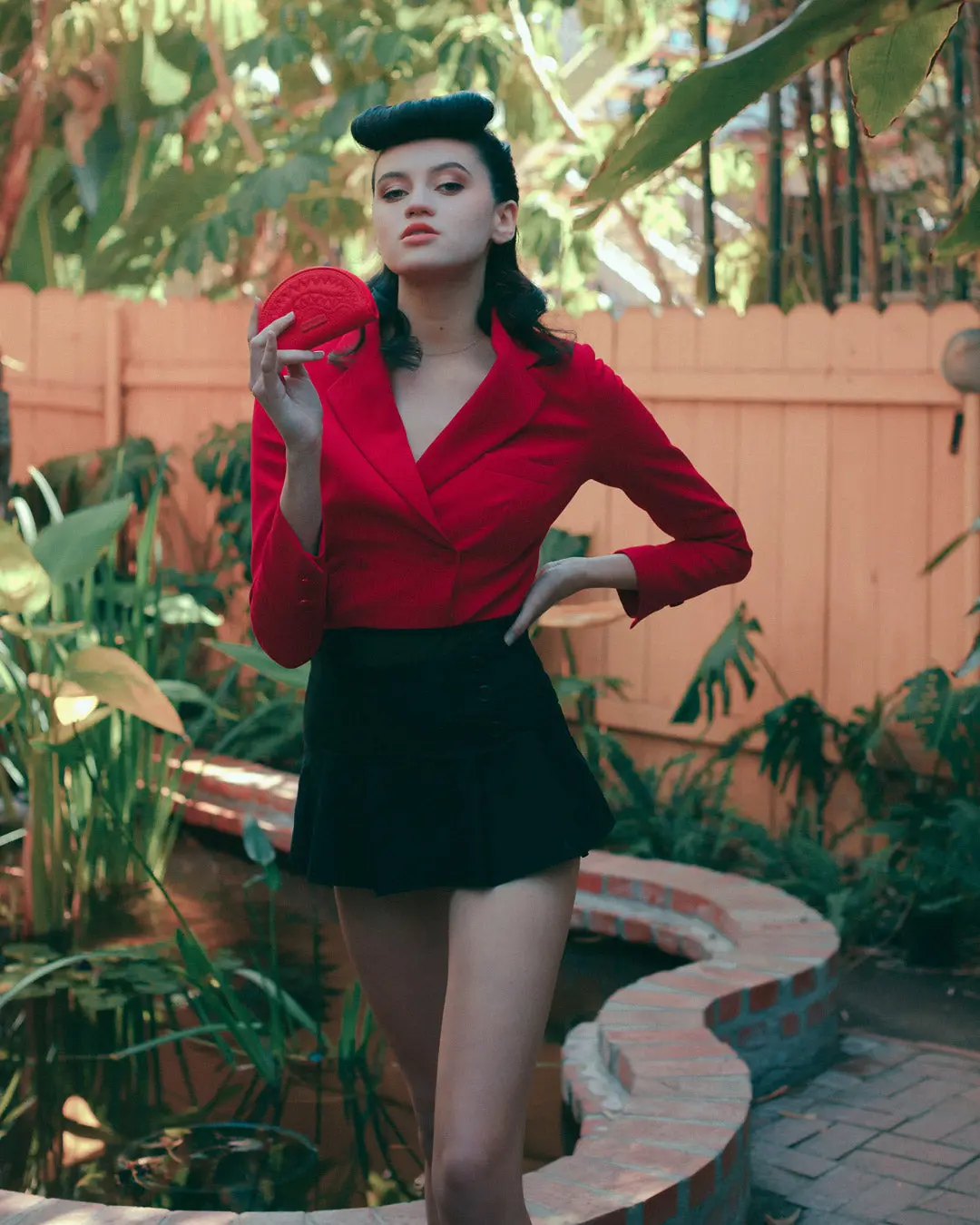 RED RIVIERA SHARK POUCH - Image 6