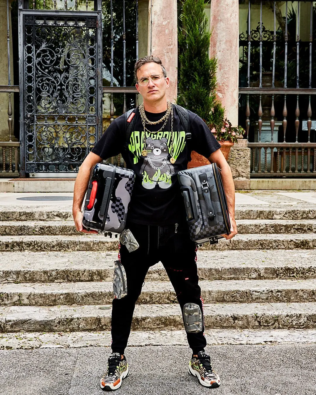 3AM NEVER SLEEP SHARKITECTURE HARDSHELL CARRY-ON LUGGAGE - Image 4