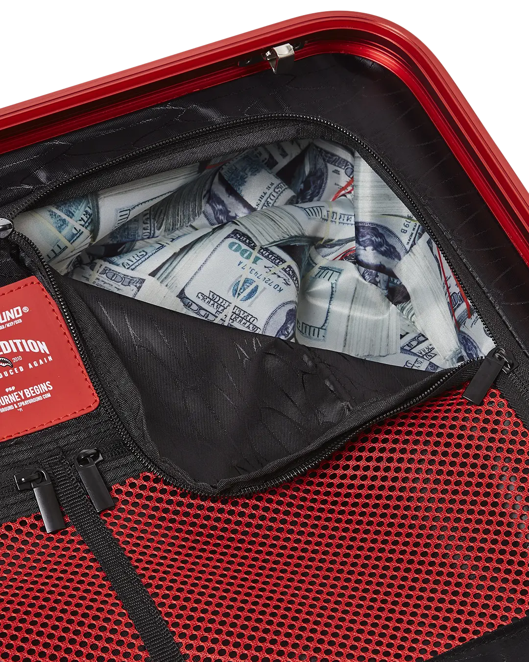 MOLDED SHARKITECTURE RED HARDSHELL CARRY-ON LUGGAGE - Image 13