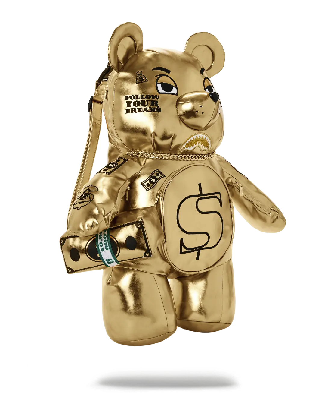 GOLD RUSH MONEYBEAR TEDDYBEAR BACKPACK - Image 3