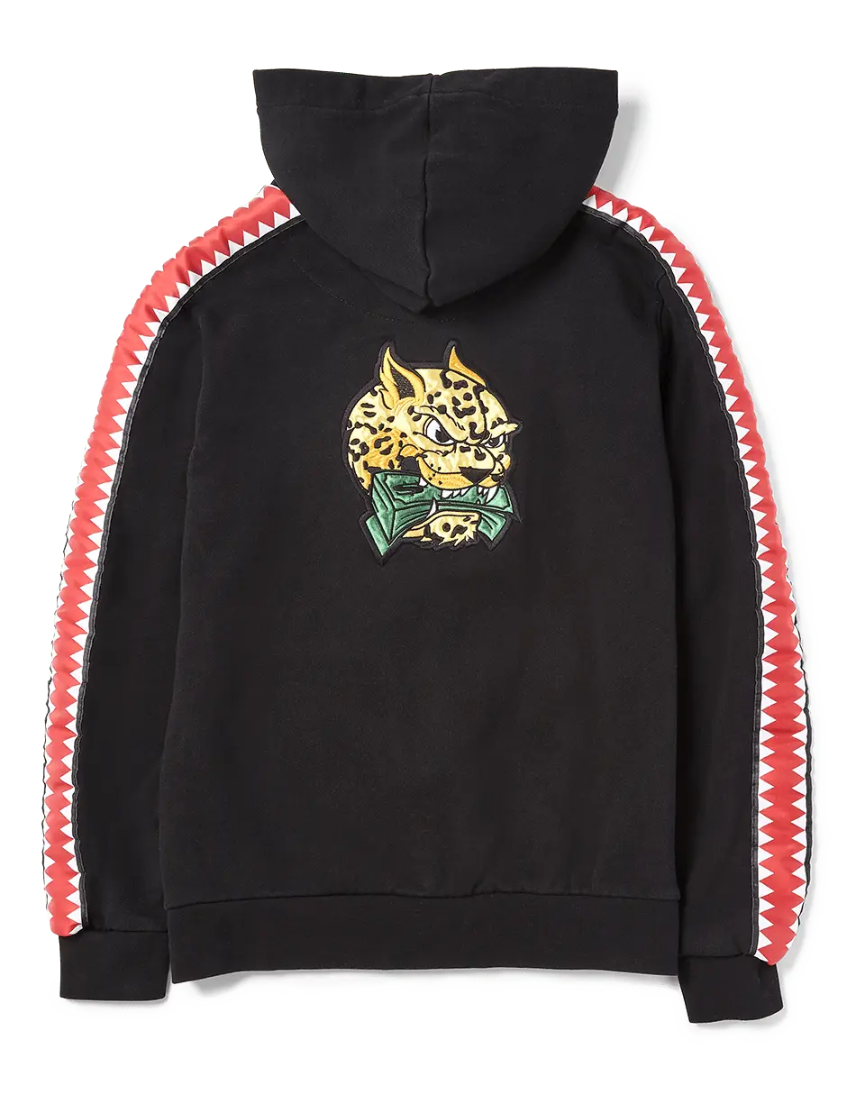 SHARKTRACK TIGER MONEY ZIPUP HOODIE (BLACK) - Image 2