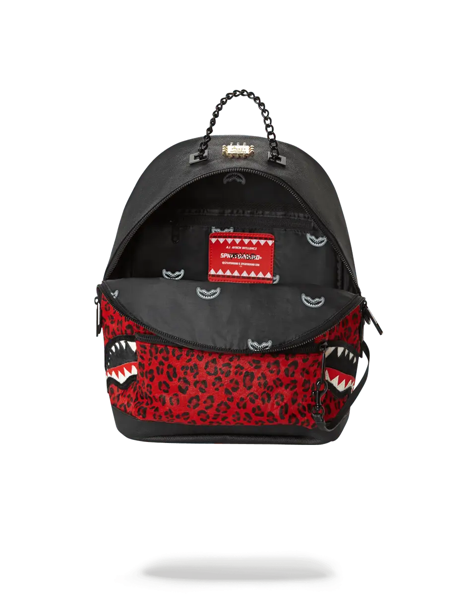 6-STRAP RED LEOPARD EMPRESS (PONY HAIR) - Image 4
