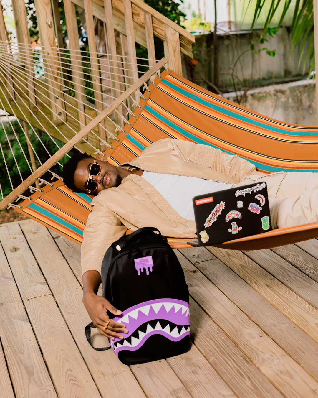 SHARK CENTRAL PASSPORT (PURPLE) BACKPACK - Image 2