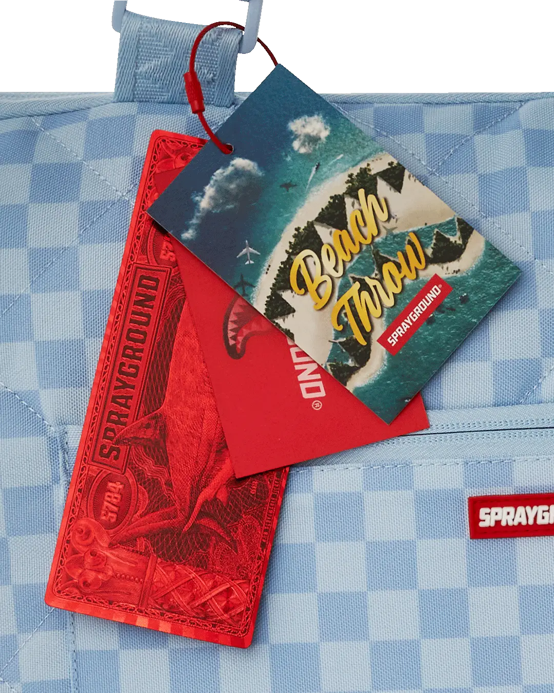 SHARK ISLAND PACKABLE BEACH MAT BLANKET WATER RESISTANT CONVERTIBLE TOTE - Image 21