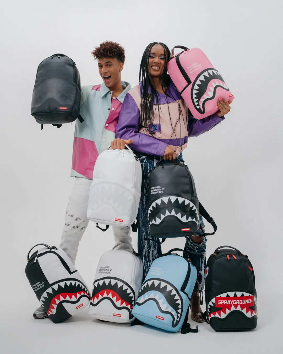 SHARK CENTRAL BACKPACK WHT/WHT (DLXV) - Image 6