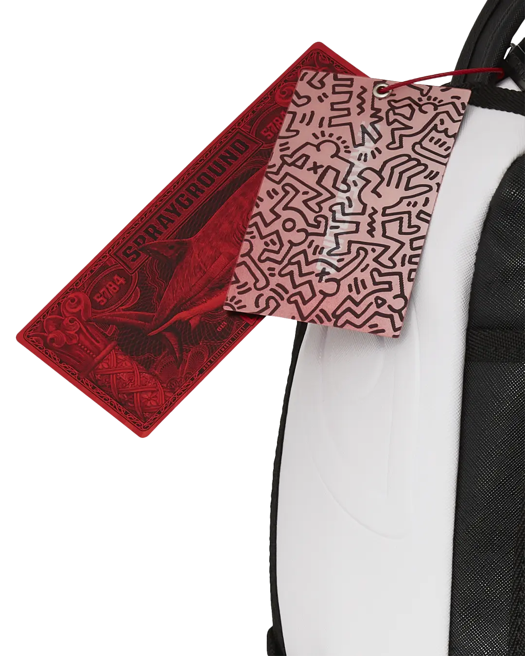 KEITH HARING BIG BLUE PURSE ART BACKPACK - Image 18
