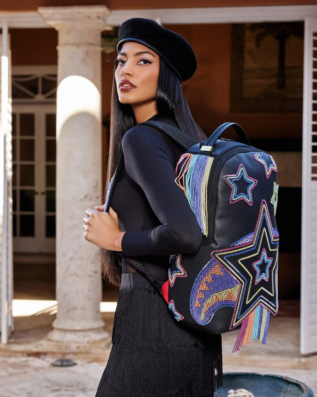 STAR RACER A.I.7 SANDFLOWER COLLAB BEADED BACKPACK - Image 8