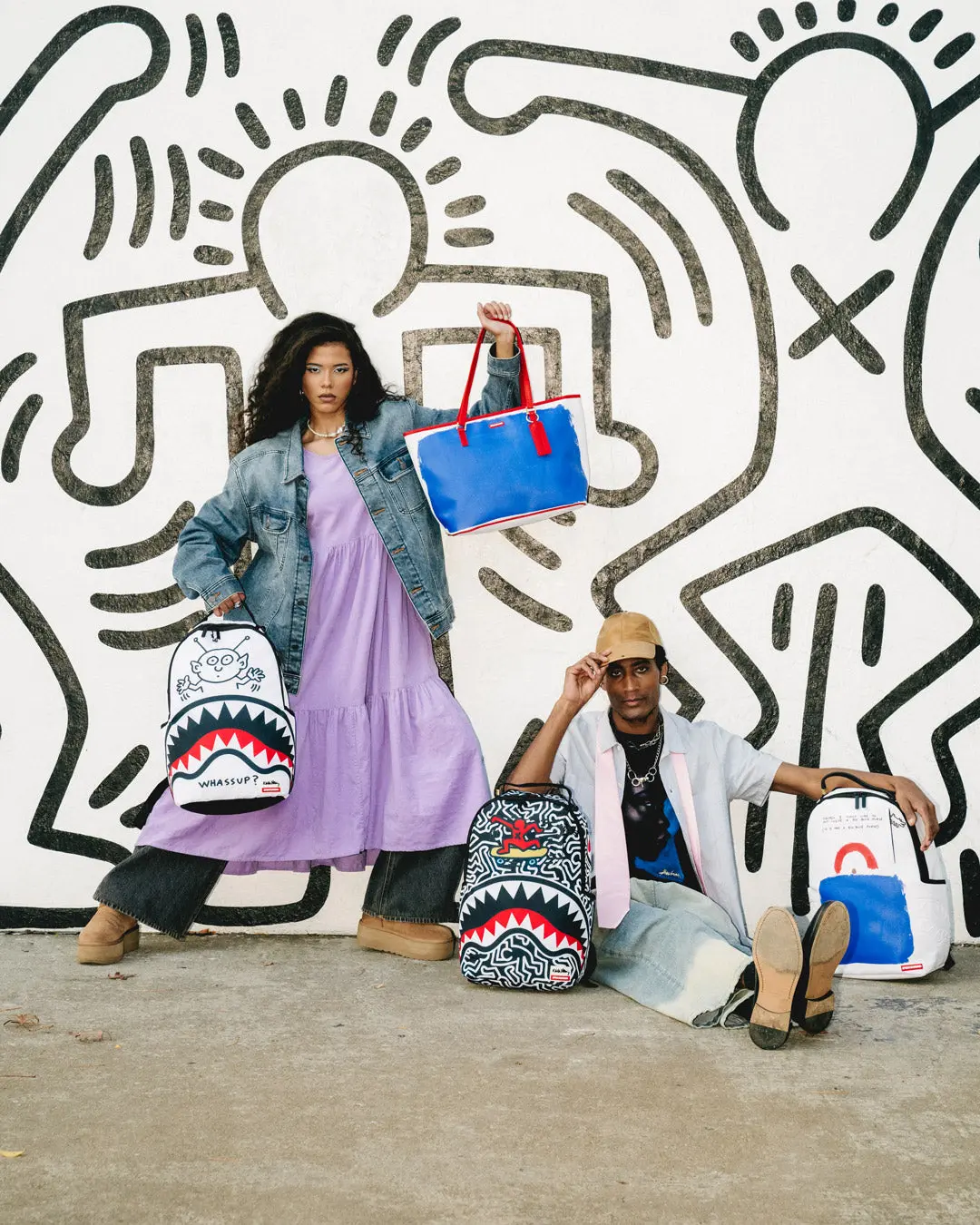 KEITH HARING SKATER SHARK DLXSR BACKPACK - Image 6