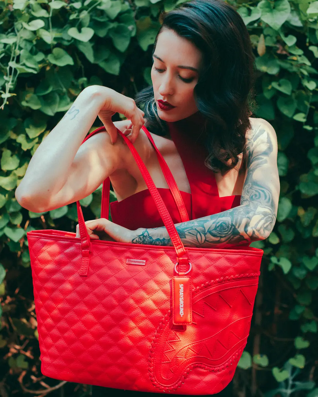RED RIVIERA TOTE - Image 4