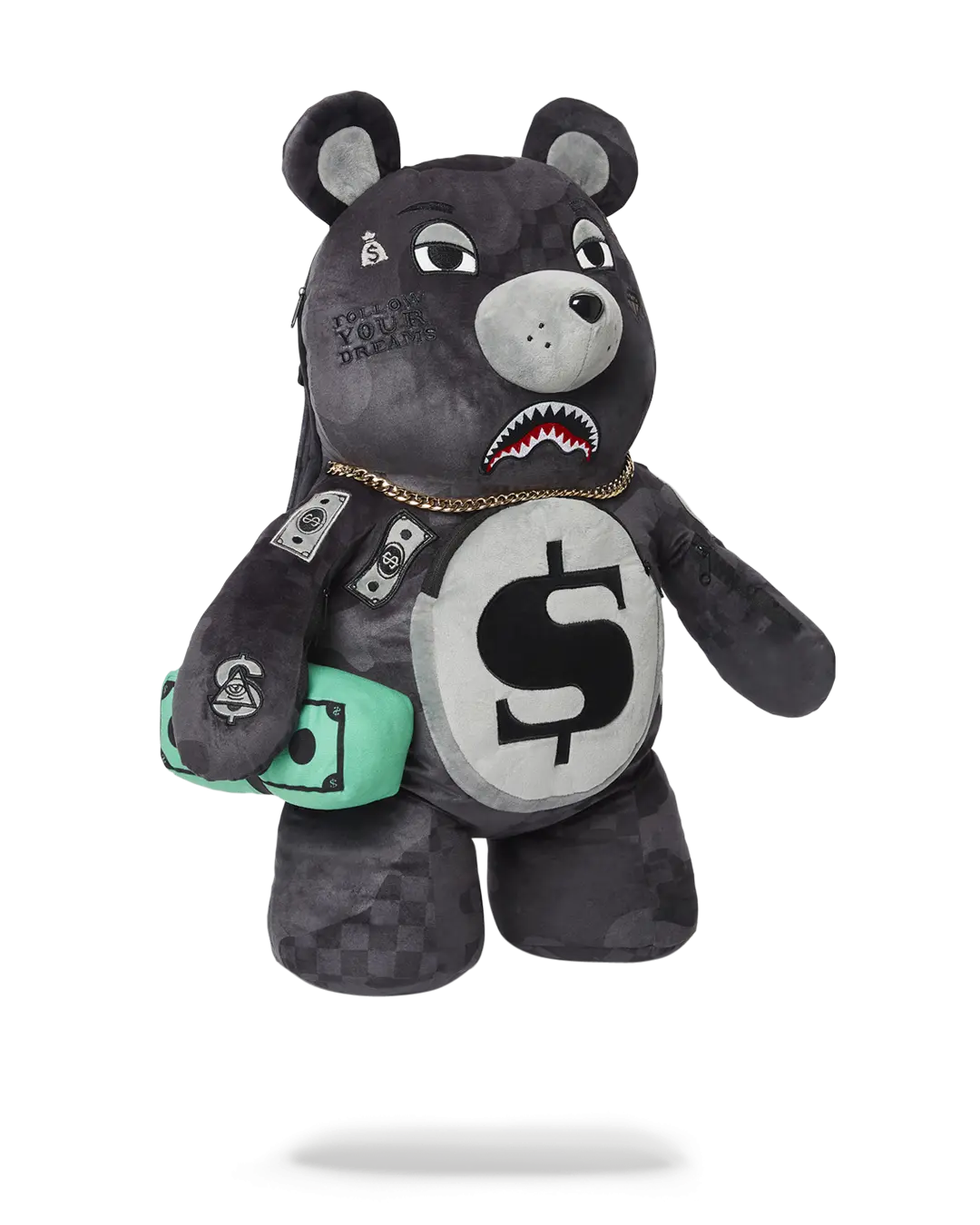 3AM NEVER SLEEP MONEYBEAR TEDDYBEAR BACKPACK - Image 3