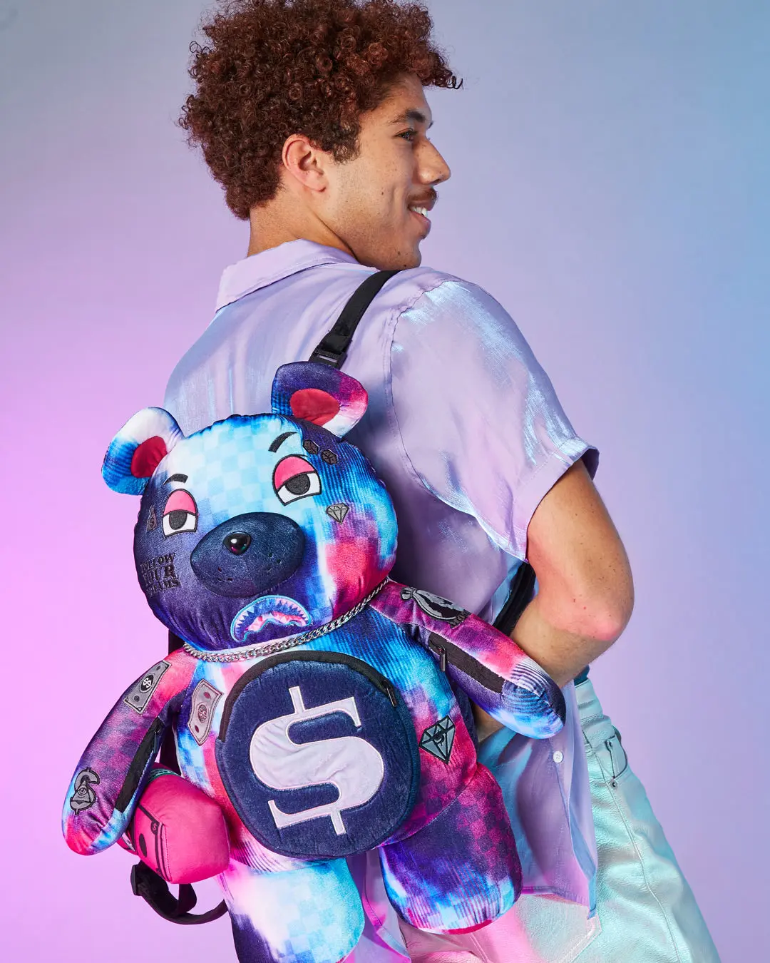 SHARKCLUB ELECTRONICA MONEYBEAR TEDDYBEAR BACKPACK - Image 2