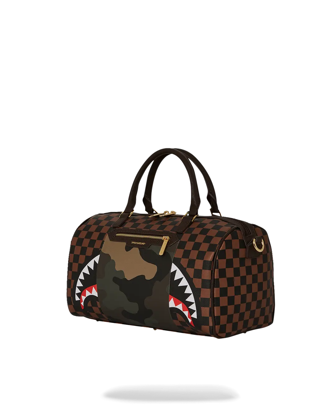 EXTERIOR GOLD ZIP POCKET SHARKS IN PARIS MINI DUFFLE - Image 5