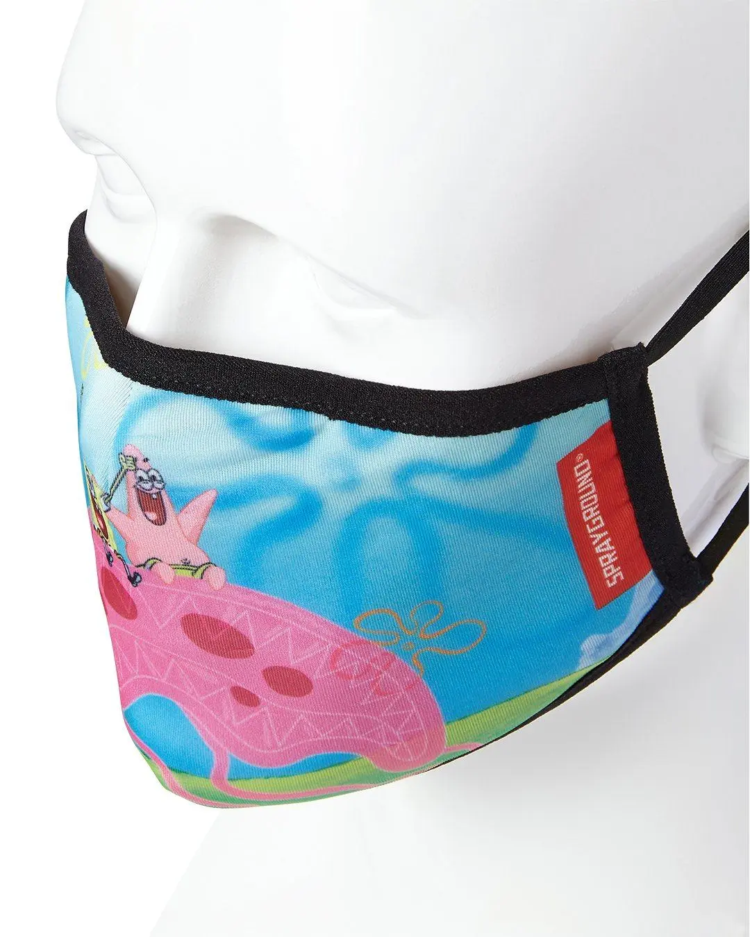 ADULT SPONGEBOB JELLY SHARK FORM FITTING FACE-COVERING - Image 3
