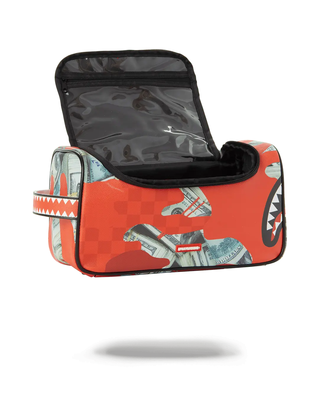 MONEY CAMO (RED) TOILETRY BAG - Image 5