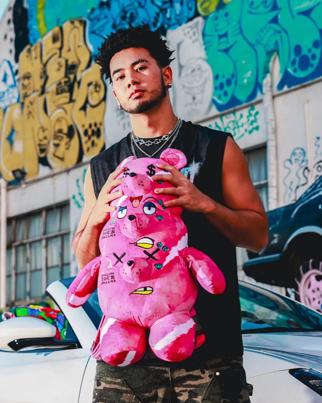 THE 3 HEADED BEAR PLUSH TEDDYBEAR BACKPACK - Image 2