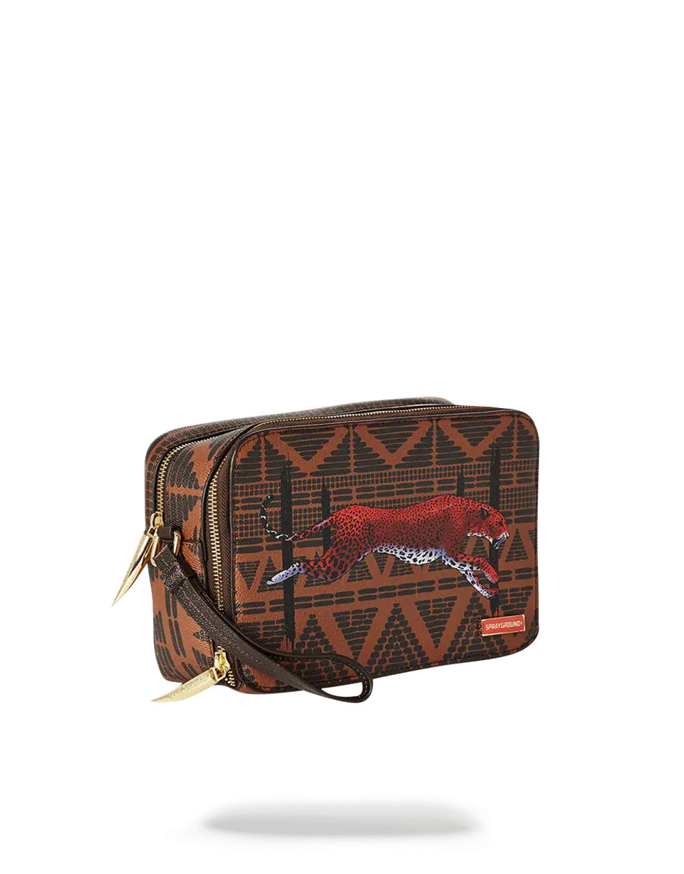 LEOPARDS IN PARIS TOILETRY AKA MONEY BAG