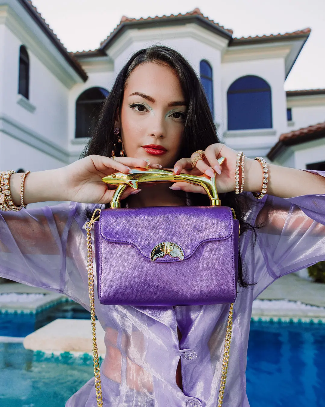 SHARKS OF THE GOLD OCEAN CLUTCH - Image 6
