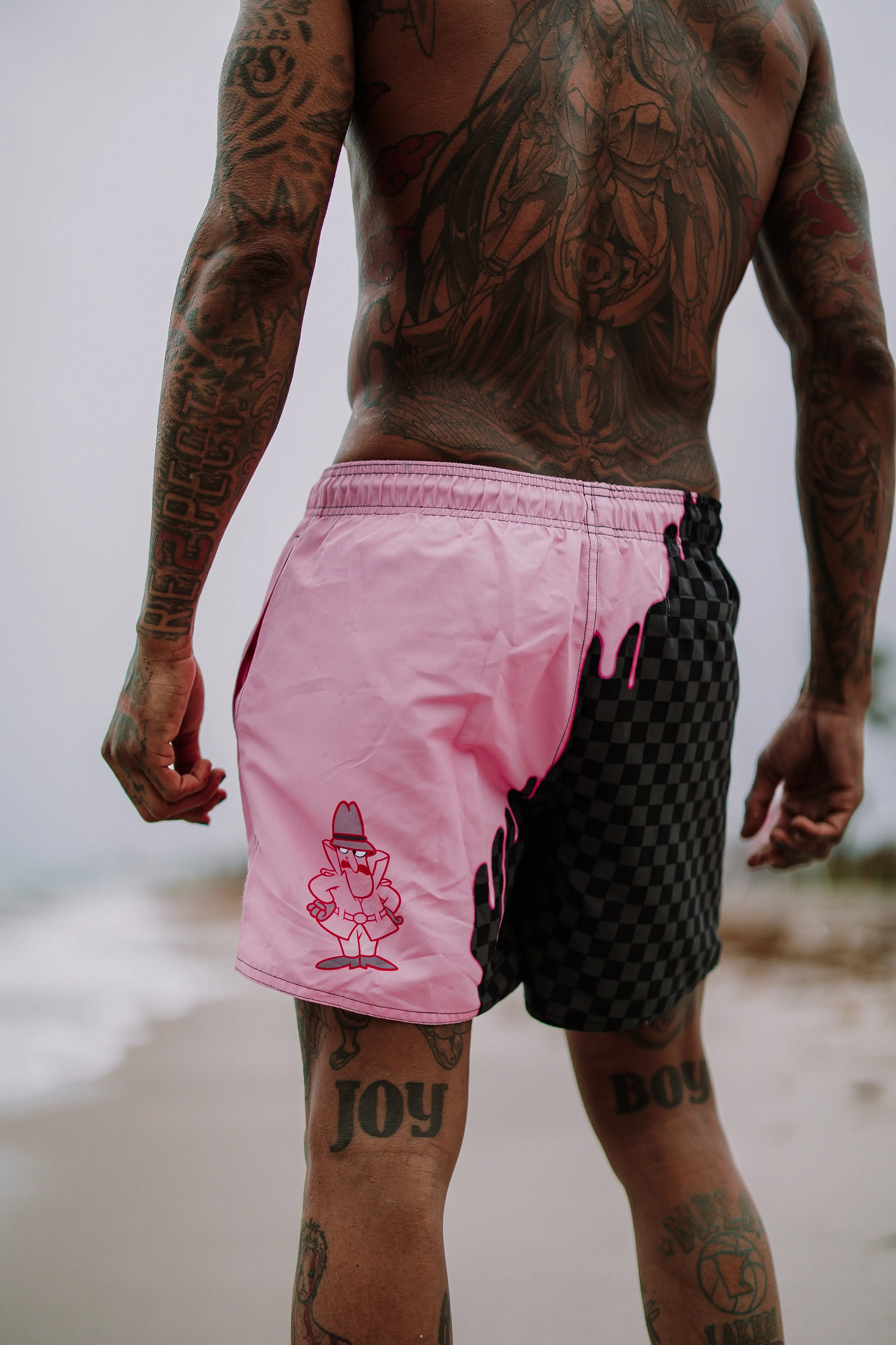 PINK PANTHER PINK PAINTER SWIM SHORTS - Image 7