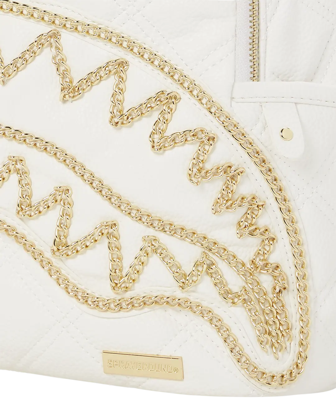 RIVIERA LE BLANC GOLD CHAIN SHARK SAVAGE BACKPACK - Image 12