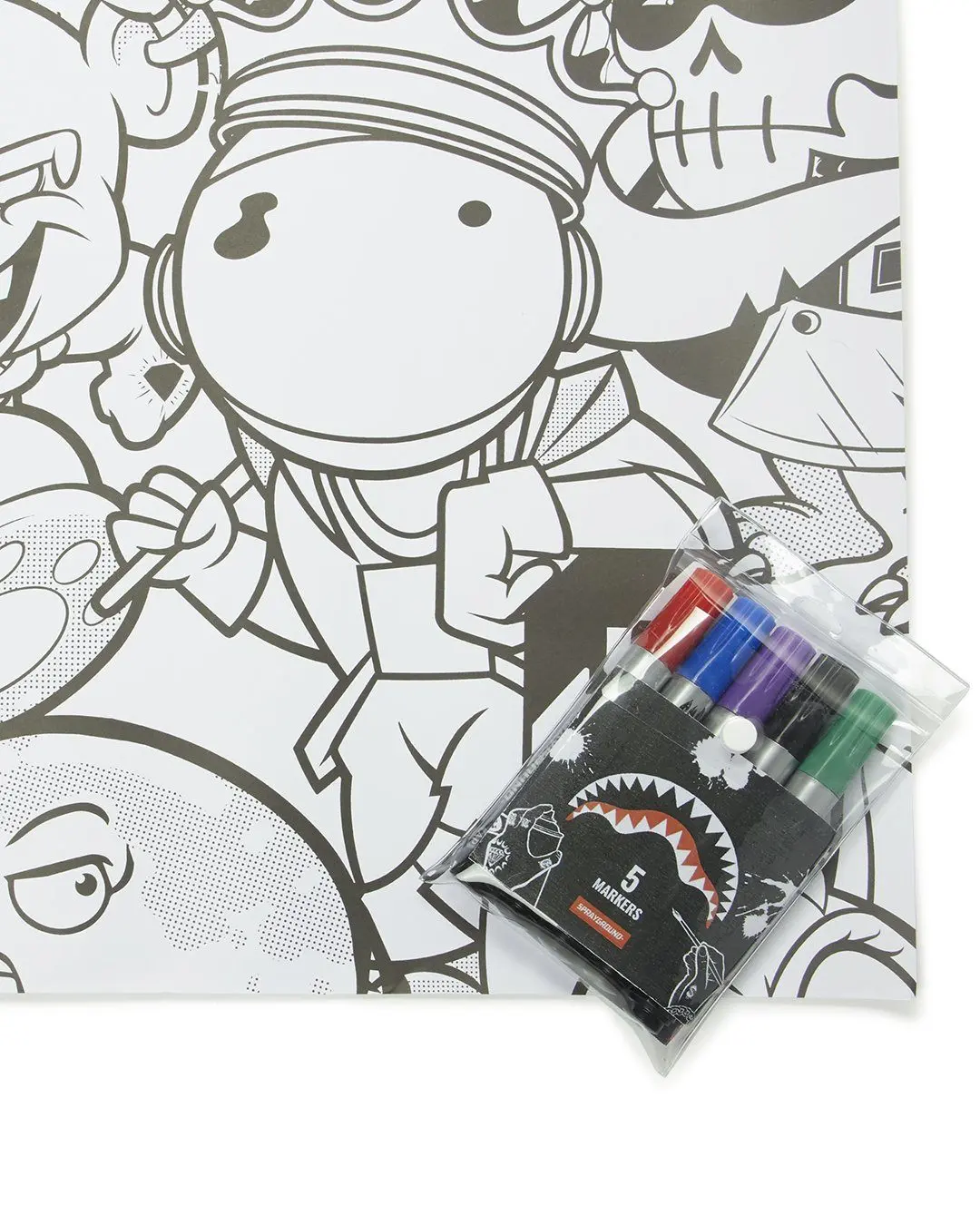 SPRAYGROUND HUGE COLORING POSTER 39"X27" & MARKERS INCLUDED - Image 3